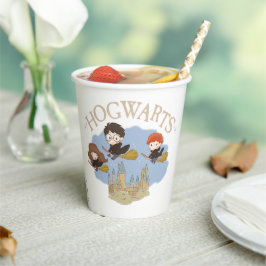 Vasos De Papel HARRY POTTER™, Hermione, & Ron sobrevuelan HOGWART