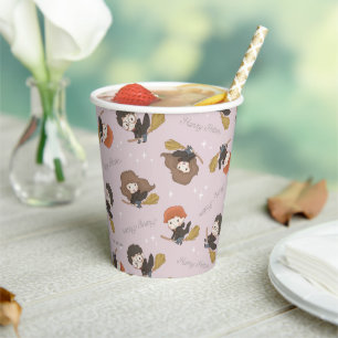 Vasos De Papel HARRY POTTER™, Hermione y Ron Flying Pattern