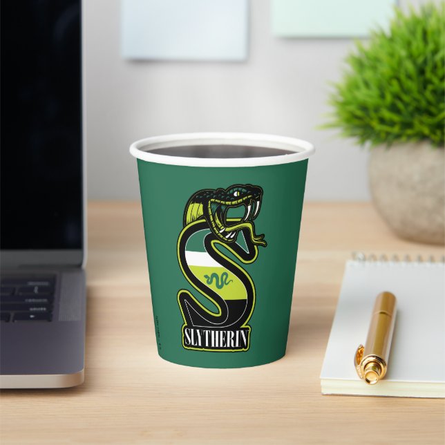 Vasos De Papel HARRY POTTER™ | Insignia deportiva SLYTHERIN™ (in situ)