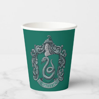 Vasos De Papel Harry Potter | Slytherin Escudo Green