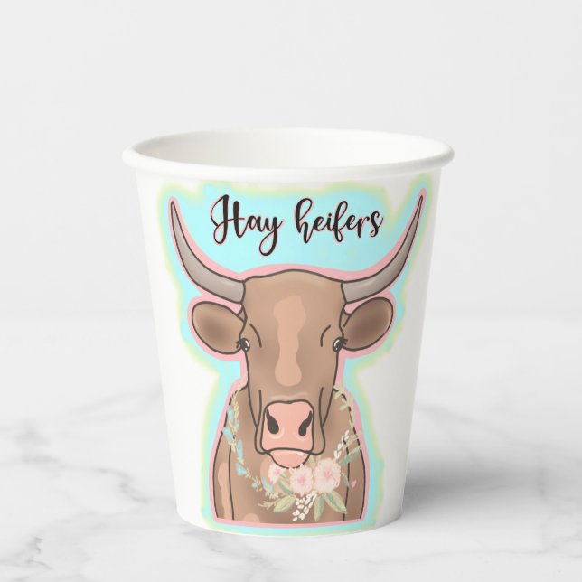 Vasos De Papel Hay heifers (Anverso)