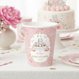 Vasos De Papel ¡Hay Un Conejo En Camino! Easter Baby Shower