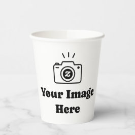 Vasos De Papel Hazlo tuyo Foto personalizada