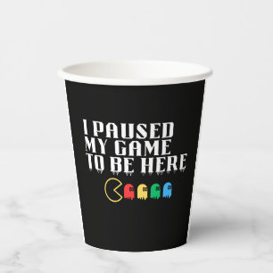 Vasos De Papel He parado mi juego para estar aquí
