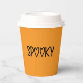 Vasos De Papel Heart Typography spooky