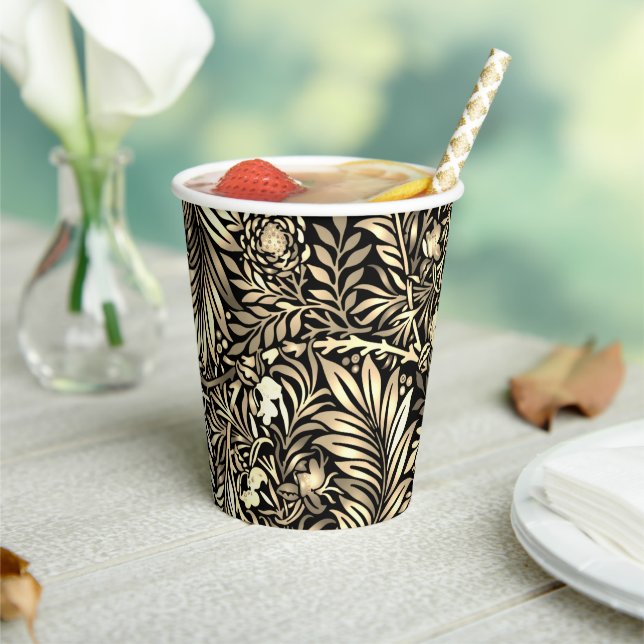 Vasos De Papel Helecho Dorado (in situ)