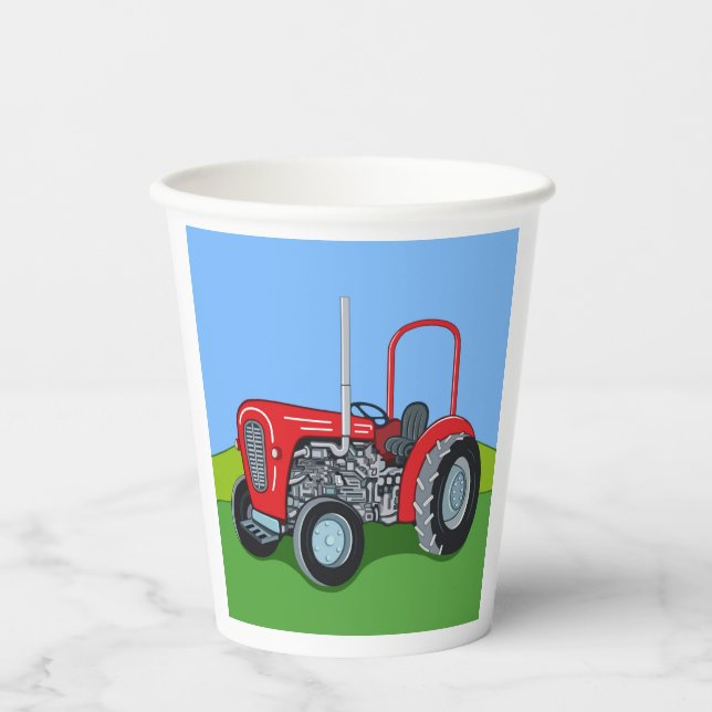 Vasos De Papel Herbert el Tractor (Anverso)