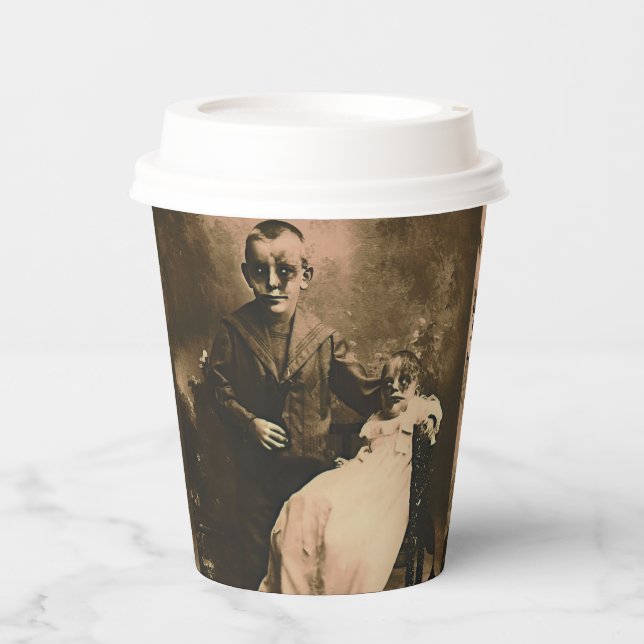 Vasos De Papel Hermanos Zombie (Anverso)