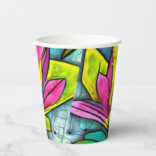 Vasos De Papel Hermosa planta (Anverso)