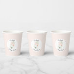 Vasos De Papel Hermoso Florecimiento de Orquídeas Melocotón Rosad<br><div class="desc">Hermoso Florecimiento de Orquídeas Melocotón Rosado para Despedida de Soltera</div>