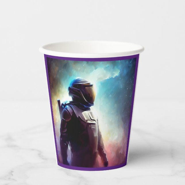 Vasos De Papel Héroe espacial SF 3 (Anverso)