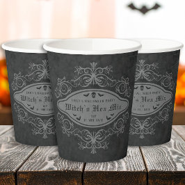 Vasos De Papel Hex mix Dark Gothic Banner Halloween