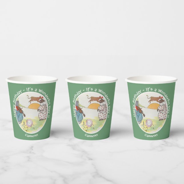 Vasos De Papel Hey Diddle Diddle Birthday Party Collection (Multi)