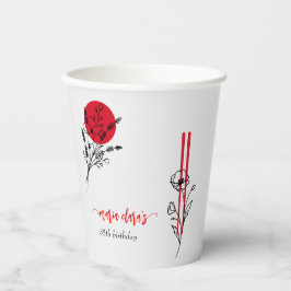 Vasos De Papel Hibachi Cocina japonesa de barbacoa de parrilladas