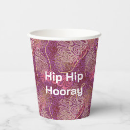 Vasos De Papel Hip Hip Hooray Abstract Art