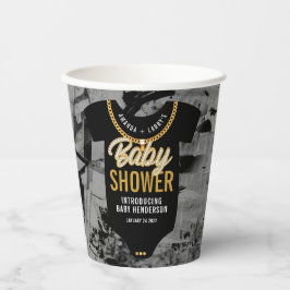 Vasos De Papel Hip Hop Gold Chain Baby Shower