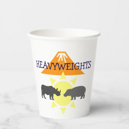 Vasos De Papel Hipo y rinoceronte