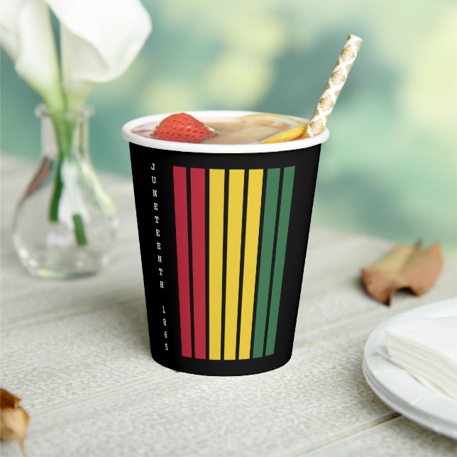 Vasos De Papel Historia negra afroamericana 1865 (in situ)