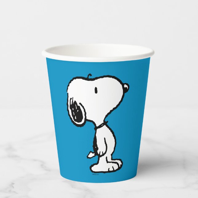 Vasos De Papel Historietas clásicas de Snoopy (Anverso)