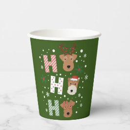 Vasos De Papel Ho Ho Ho Ho Ho Welsh Terrier Feliz Navidad