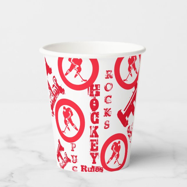 Vasos De Papel Hockey (Anverso)