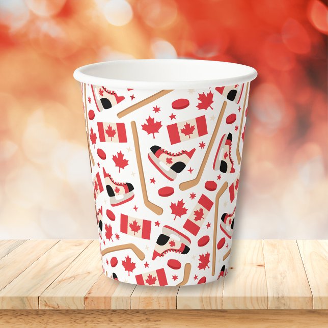 Vasos De Papel Hockey Canadá (Subido por el creador)