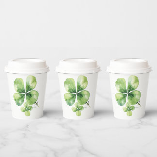 Vasos De Papel Hoja de trébol