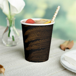Vasos De Papel Hoja dorada