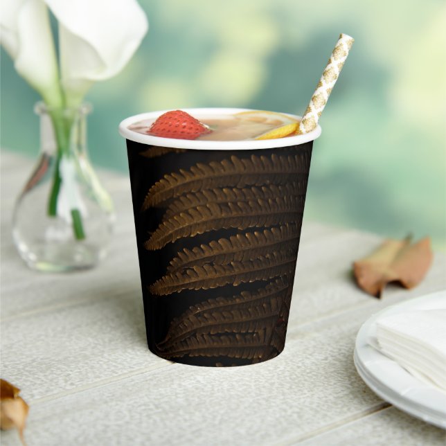 Vasos De Papel Hoja dorada (in situ)