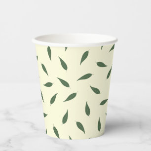 Vasos De Papel Hojas de limón