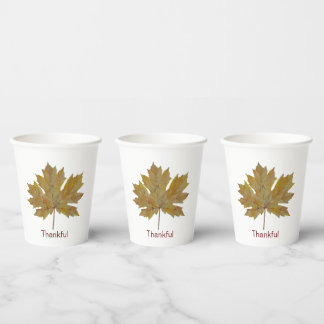 Vasos De Papel Hojas de otoño con colores de otoño con suerte taz