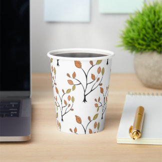 Vasos De Papel Hojas elegantes