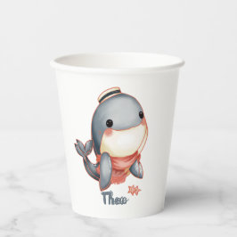 Vasos De Papel Hola Ballena Allí!