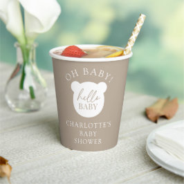 Vasos De Papel Hola bebé bebe taza de papel