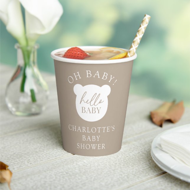 Vasos De Papel Hola bebé bebe taza de papel (in situ)