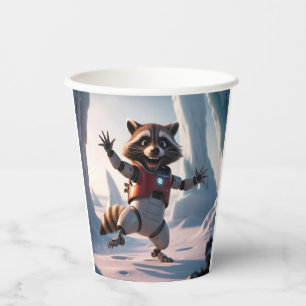 Vasos De Papel Hola, Hola Raccon