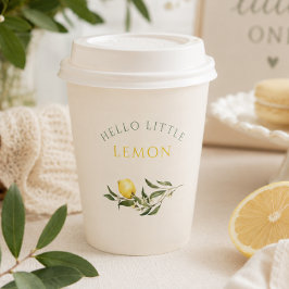 Vasos De Papel Hola Little Lemon Citrus Baby Shower