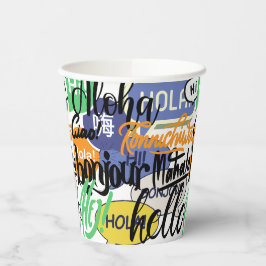 Vasos De Papel Hola Mundo