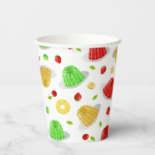 Vasos De Papel Hola placa Jello