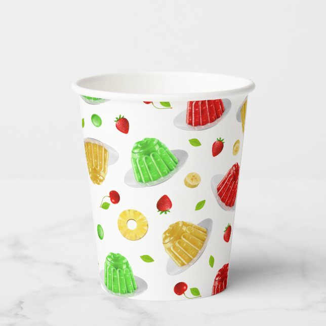 Vasos De Papel Hola placa Jello (Reverso )