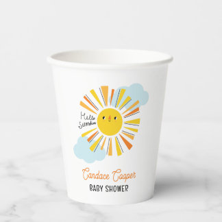 Vasos De Papel Hola Sunshine Baby Shower