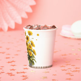 Vasos De Papel Hola Sunshine Sunflower Garden Baby Shower
