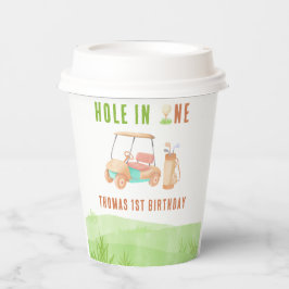 Vasos De Papel Hole In One First Birthday Party