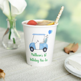 Vasos De Papel Hole In One Golf First Birday Par-tee