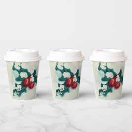 Vasos De Papel Holly in Snow