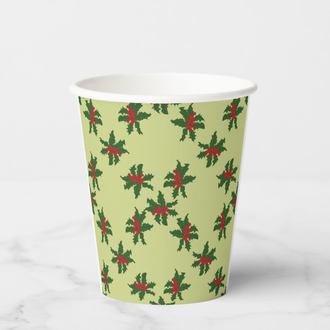 Vasos De Papel Holly jolly (Anverso)