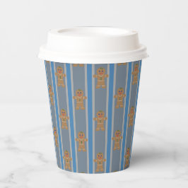 Vasos De Papel Hombre de Jengibre Divertido y Elegante