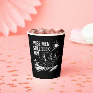Vasos De Papel Hombres sabios todavía lo buscan Jesús Navidad cri