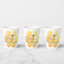 Vasos De Papel Honey Bee Baby Shower