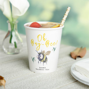 Vasos De Papel Honey Bee Baby Shower